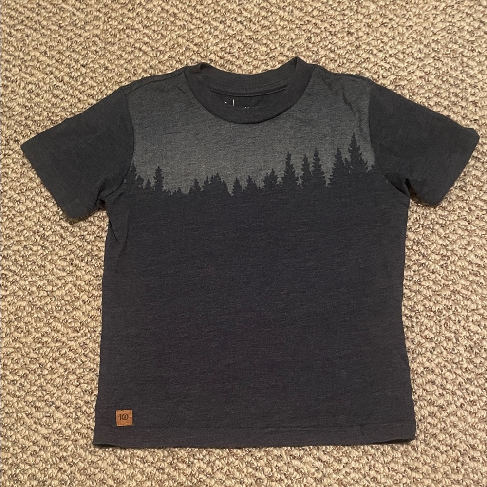 tentree Kids Navy Forest Silhouette Tee
